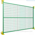 Powder coating temporary metal fence